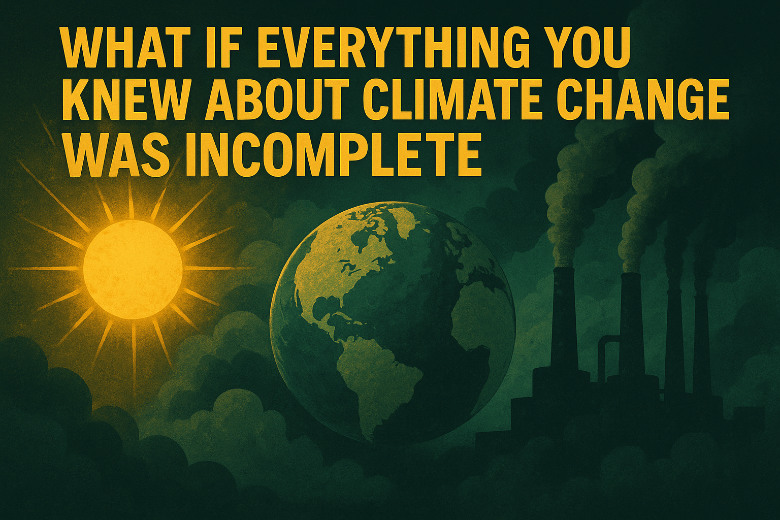 What If Everything You Knew About Climate Change Was Incomplete