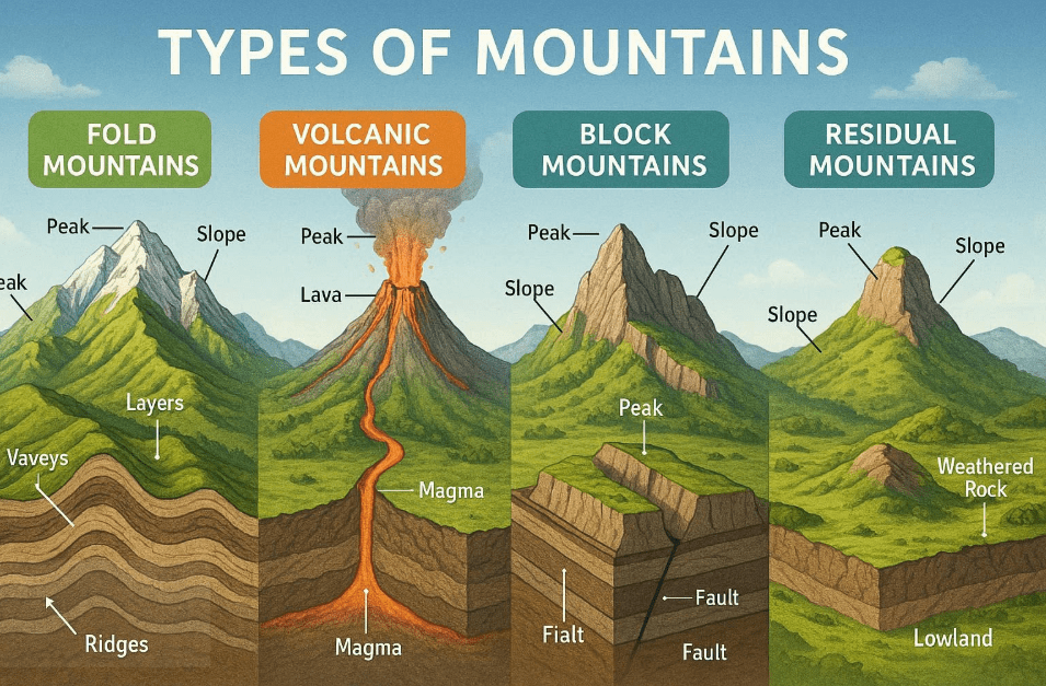 Types of mountains