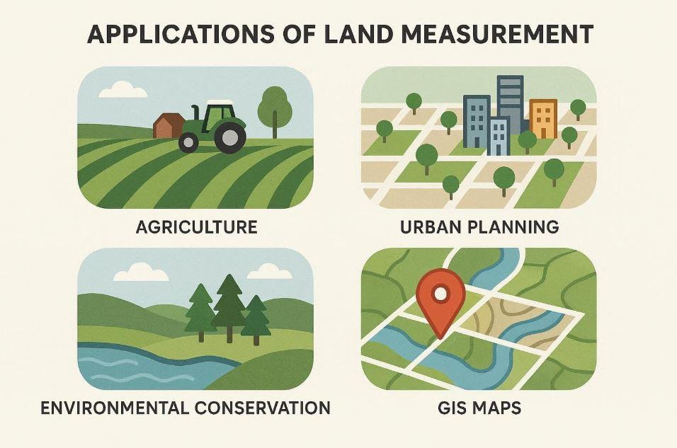 Applications of land measurements